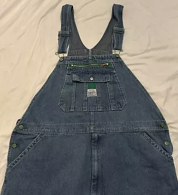 LIBERTY Men's Overalls 44x32 Blue Denim Workwear Farming • $28.20