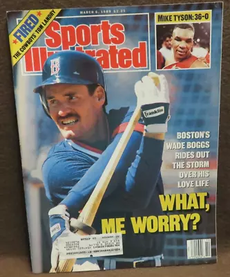 #963 Sports Illustrated March 6 1989 Wade Boggs Mike Tyson • $3.50