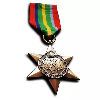 British World War 2 Replica Service/Campaign Medal PACIFIC STAR Commonwealth WW2 • £7.99