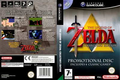 Legend Of Zelda Collector's Edition PAL Game Cube Case + Box Art Work Cover Only • £4.49