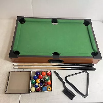 Mini Table Top Pool Table And Accessories 20 X 12 X 3.5” Inches Kids Games • $22.49