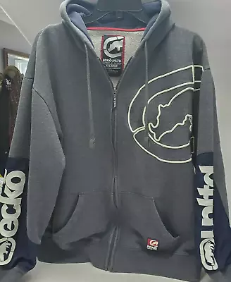 Ecko Unlimited Rhino Embroidered Heavy Fleece Hoodie Jacket XL • $45.99