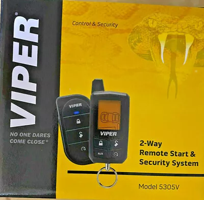Viper 5305V Car Alarm Security Remote Starter System  2-Way LCD Remote NEW • $158.95