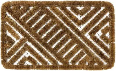 £21.49 • Buy Heavy Duty Boston Brush Shoe Scraper Wire Doormat Coir Frame Home Entrance Mats 
