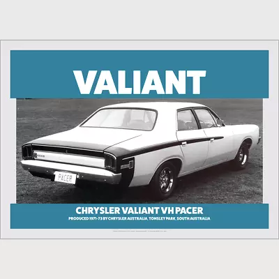 Chrysler Australia Valiant Retro Art Print - VH Pacer Car - 4 Sizes Poster • $137.66