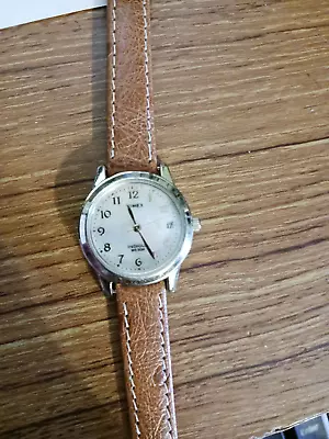 $11 • Buy Ladies Timex M O P Dial With Date And New Leather Strap