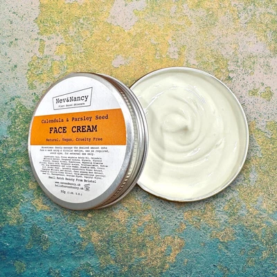 £11.95 • Buy Calendula & Parsley Seed Face Cream Vegan Sensitive Skin 90g Tin