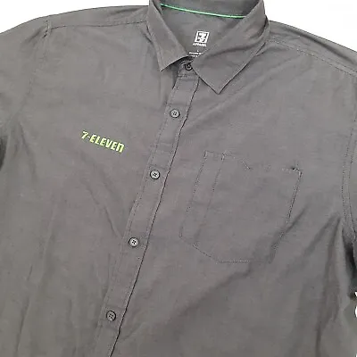 7 Eleven Button Up Shirt Men's Large Employee Uniform Short Sleeve • $17