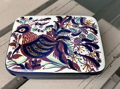 Vintage Royal Copenhagen Denmark Faience Tenera Bird Box Signed MARIANNE JOHNSON • $29