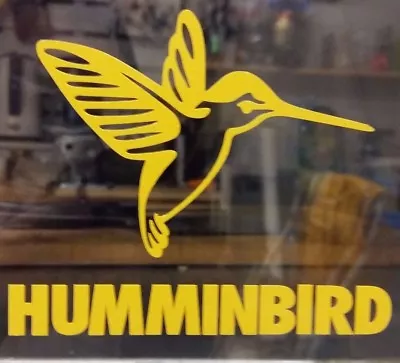 $10.99 • Buy 4 Fishing Decals  HUMMINBIRD  4 X 4  YELLOW GLOSSY