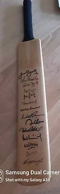 Signed Cricket Bat Ian Chappell Geoff Boycott Sir Richard Hadlee Imran Khan • $899.99