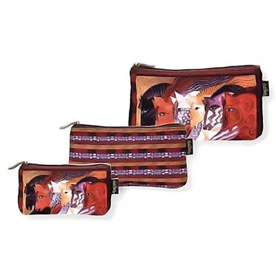 Laurel Burch Moroccan Mares 3 BAG SET Cosmetic Bags LB5333-3PK • $19.99