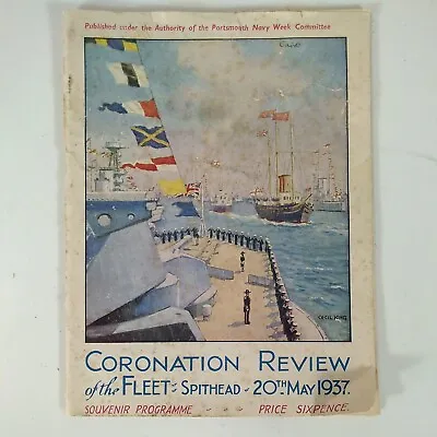 £9.99 • Buy Coronation Review Of The Fleet Spithead 20th May 1937 Souvenir Programme George 
