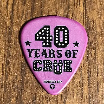 Motley Crue Mick Mars 40 Years Tour Guitar Pick #2 • $4.99