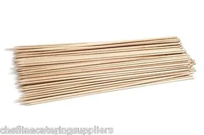 £2.25 • Buy 100x 8  Wooden Bamboo Skewers Sticks For BBQ's,Kebab Fruit, Chocolate Fountains