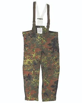 XL Waterproof GoreTex Pants German Flecktarn Camo Camouflage Rain Snow Broken Zi • $22.99