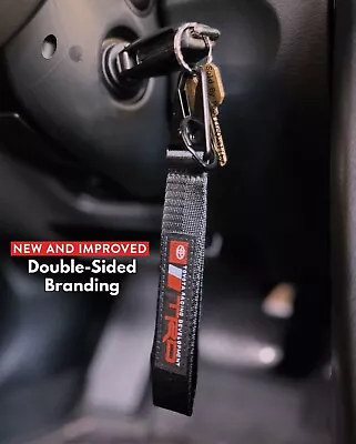 TRD Toyota Keychain Lanyard Black Metal Clip-On Accessory (Double-Sided) • $17.99