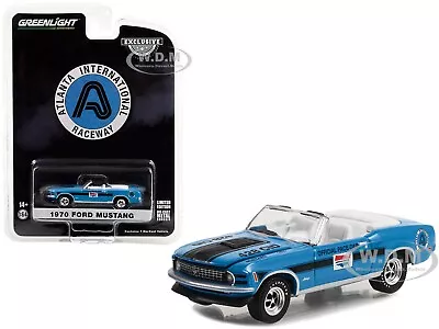 1970 Ford Mustang Atlanta Intl. Raceway Official Pace Car 1/64 Greenlight 30363 • $7.99