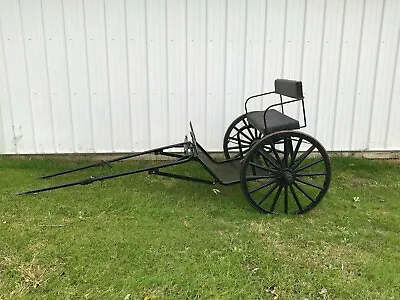 $1500 • Buy E-Z TRAIL Easy Entry Metal Cart With Wooden Wheels Small Pony Miniature Horse