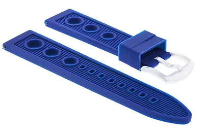 24mm Silicone Rubber Diver Watch Band Strap For Mens U-boat Watch Blue • $17.95