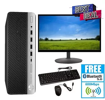 HP Desktop Up To 16GB RAM 1TB HDD 22/24in LCD Win11Pro Student Computer PC Wi-Fi • $77.88