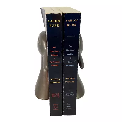 Aaron Burr Milton Lomask 2 Volumes Farrar Straus Trade PB 1979 Like New • $19.99
