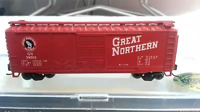 Con-cor N Scale. 40' Box Car. Great Northern With Mt Couplers. Free Shipping • $11.99