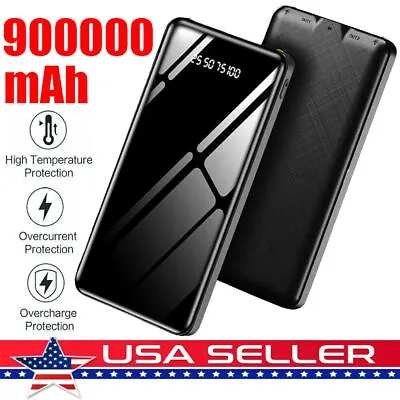 900000mAh External Portable Power Bank Backup Battery Charger For Cell Phone • $14.92