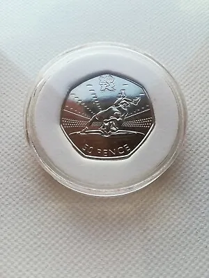 2011 Dated London 2012 Olympics Wrestling 50p. Lovely BU Condition In Capsule • £15.99