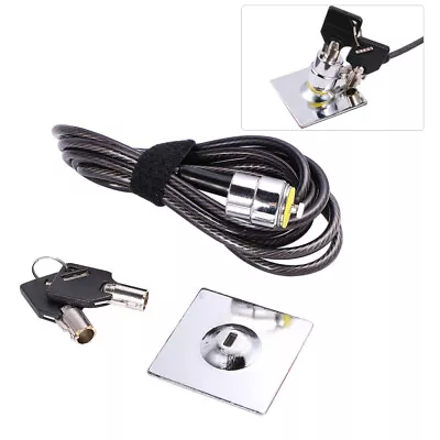 Notebook Security Cable Computer Lock Laptop Lock Key Tablet Security Lock • £37.35