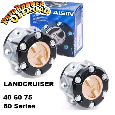 2x AISIN MANUAL Free Wheeling Hubs For Toyota Landcruiser HZJ HDJ FZJ 75 80 Seri • $396