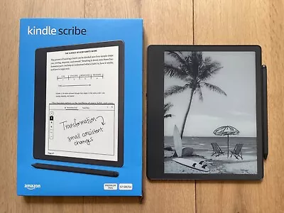 Amazon Kindle Scribe 1st Gen. 32GB Wi-Fi 10.2  With Premium Pen • $500