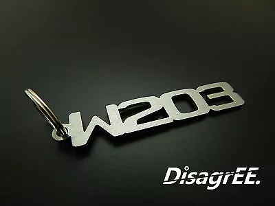 Keyfob Keychain  W203  For Mercedes C 320 350 C55 AMG - Stainless Steel Brushed • $19.90