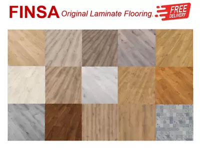 FINSA Original Laminate Flooring Packs Click AC5 8mm COMMERCIAL GRADE • £36.12