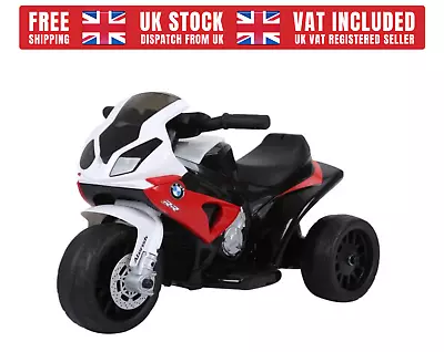 Electric Kids Child Ride On Motorcycle BMW Liscensed With Headlights Music Red • £71.99