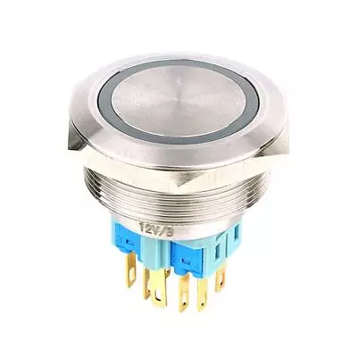 30mm LED Metal Push Button Switch12 Head1NC • £6.52
