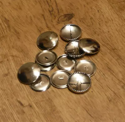 Pack Of 6 X 29mm Self Cover Button Metal Buttons - Cover With Your Own Fabric • £3.95