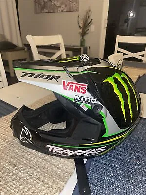 Thor Monster Energy Quadrant Pro Circuit Motocross Motorcycle Helmet Med • $120