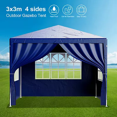 Gazebo Marquee Strong Waterproof Canopy Heavy Duty Garden Patio Party Tent 3x3M • £49.99