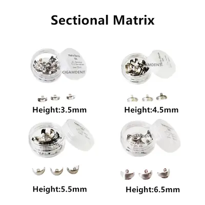 Dental Matrix Bands Sectional Contoured Matrice Fit Garrison Palodent V3 Ring • $16.99
