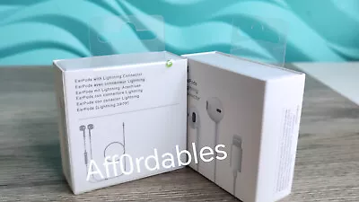 £10.99 • Buy Genuine A1748 Lightning EarPods Headphones IPhone XR XMAX 11 12 13 14 Pro Max