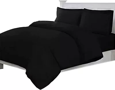 Linens World  100% Egyptian Cotton Duvet Cover Bedding Set With Pillow Cases • £15