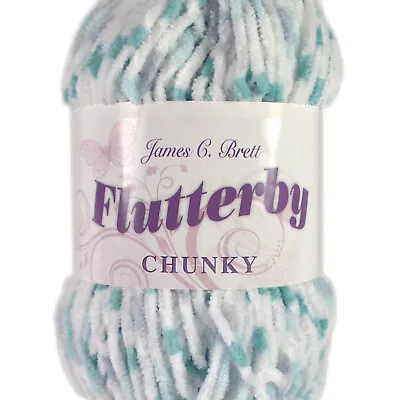 James C Brett Flutterby Chunky Knitting Wool Yarn 100g • £3.69