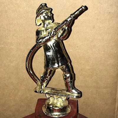 Vintage Old Alarm Box Fireman Hose Man Topper Call Fire Fighter Finial Gamewell • $59
