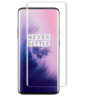 For ONEPLUS 7 PRO FULL COVER TEMPERED GLASS SCREEN PROTECTOR GENUINE GUARD 1+ • $12.29