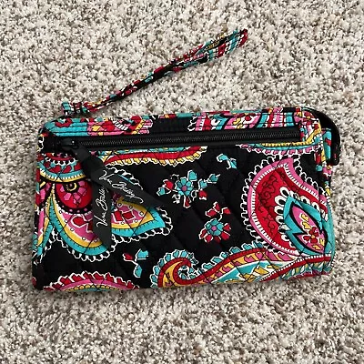 Vera Bradley Colorful Top Zip Wallet Wristlet Strap • $19.99