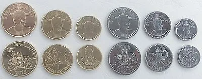 $15.22 • Buy Swaziland/Swaziland Kms Coin Set 2015 Uncirculated