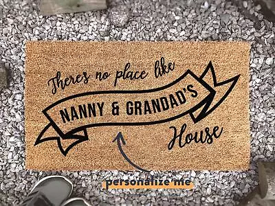 No Place Like Nanny And Grandad's House Doormat - Personalized Grandparent Gift • £21.99