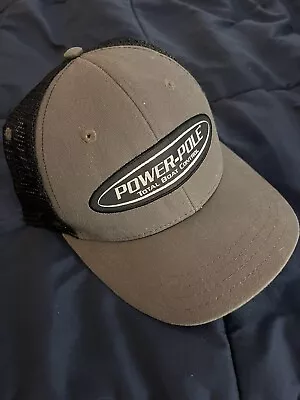 PowerPole Mesh Ball Cap Adjustable Adult Size- Gray Black White Brand NEW • $23.99