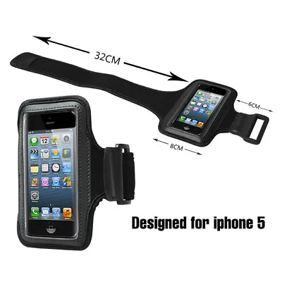 Sport Running Armband Case Jogging Gym Bag Free Screen Protector For IPhone 5 5s • $10.38